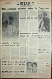 Página do jornal Unitário de outubro de 1968