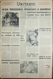 Página do jornal Unitário de outubro de 1968