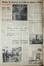 Página do jornal Unitário de outubro de 1968