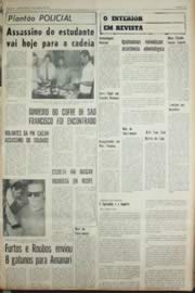 Página do jornal Unitário de outubro de 1968