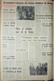 Página do jornal Unitário de outubro de 1968