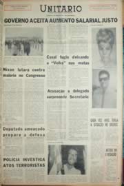Página do jornal Unitário de novembro de 1968