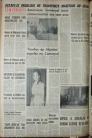 Página do jornal Unitário de novembro de 1968