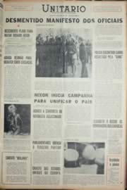Página do jornal Unitário de novembro de 1968