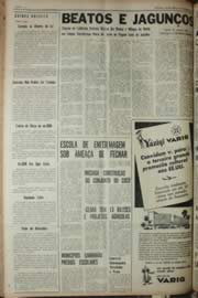 Página do jornal Unitário de novembro de 1968