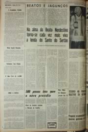 Página do jornal Unitário de novembro de 1968