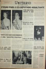 Página do jornal Unitário de novembro de 1968