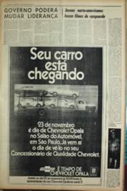 Página do jornal Unitário de novembro de 1968