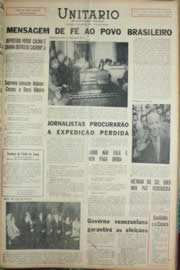 Página do jornal Unitário de novembro de 1968