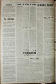 Página do jornal Unitário de novembro de 1968