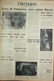 Página do jornal Unitário de novembro de 1968