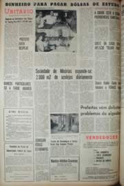 Página do jornal Unitário de dezembro de 1968