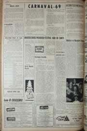 Página do jornal Unitário de dezembro de 1968