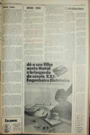 Página do jornal Unitário de dezembro de 1968