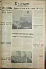 Página do jornal Unitário de dezembro de 1968