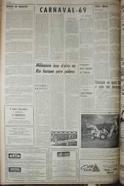 Página do jornal Unitário de dezembro de 1968
