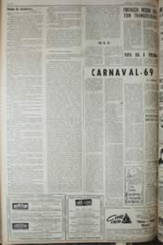 Página do jornal Unitário de dezembro de 1968