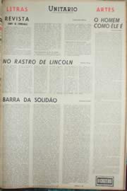 Página do jornal Unitário de dezembro de 1968