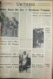 Página do jornal Unitário de dezembro de 1968