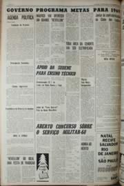 Página do jornal Unitário de dezembro de 1968
