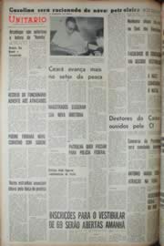Página do jornal Unitário de dezembro de 1968