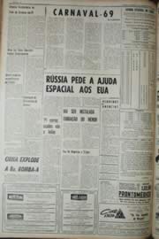 Página do jornal Unitário de dezembro de 1968