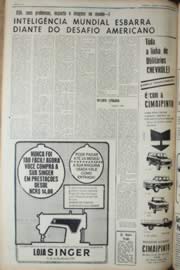 Página do jornal Unitário de dezembro de 1968