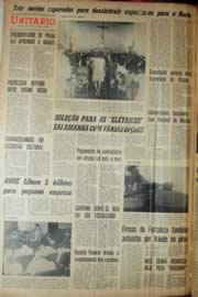 Página do jornal Unitário de julho de 1969