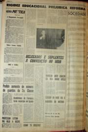 Página do jornal Unitário de julho de 1969