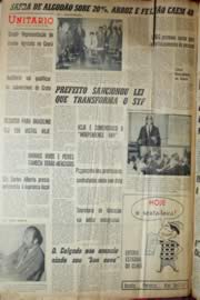 Página do jornal Unitário de julho de 1969