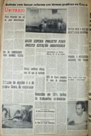 Página do jornal Unitário de julho de 1969