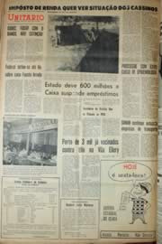 Página do jornal Unitário de julho de 1969