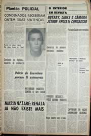 Página do jornal Unitário de julho de 1969