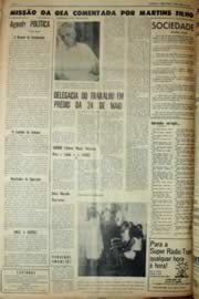 Página do jornal Unitário de julho de 1969