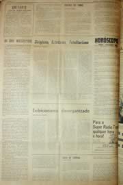 Página do jornal Unitário de julho de 1969