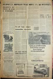 Página do jornal Unitário de julho de 1969