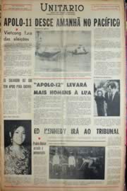 Página do jornal Unitário de julho de 1969