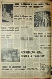 Página do jornal Unitário de julho de 1969