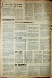 Página do jornal Unitário de julho de 1969