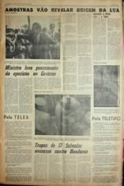 Página do jornal Unitário de julho de 1969