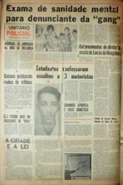Página do jornal Unitário de julho de 1969