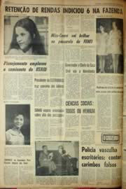Página do jornal Unitário de julho de 1969