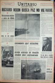 Página do jornal Unitário de julho de 1969