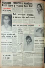 Página do jornal Unitário de julho de 1969