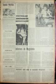 Página do jornal Unitário de agosto de 1969