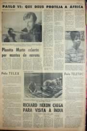 Página do jornal Unitário de agosto de 1969