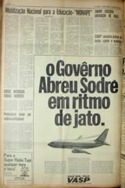Página do jornal Unitário de agosto de 1969