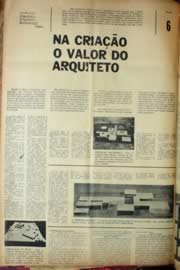 Página do jornal Unitário de agosto de 1969