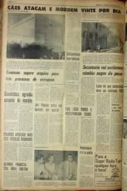 Página do jornal Unitário de agosto de 1969