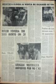 Página do jornal Unitário de agosto de 1969